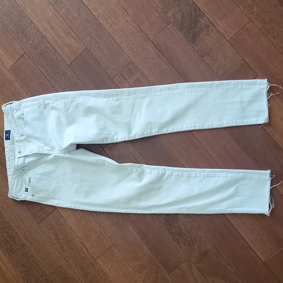 AG Adriano Goldschmied THE STEVIE ANKLE Slim Straight Crop White Denim 2… - Picture 7 of 13